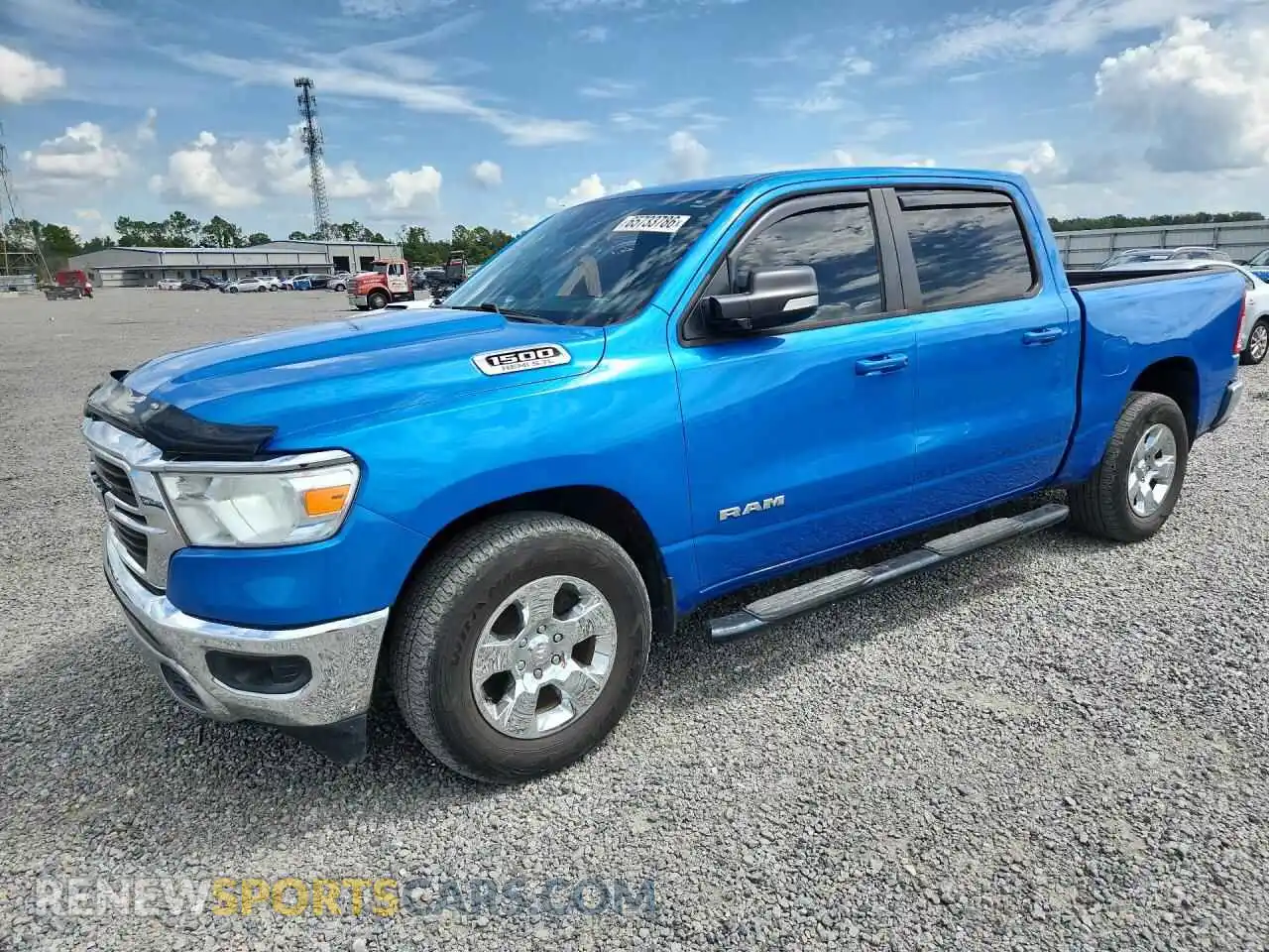 1 Photograph of a damaged car 1C6RREFT5MN502420 RAM 1500 2021