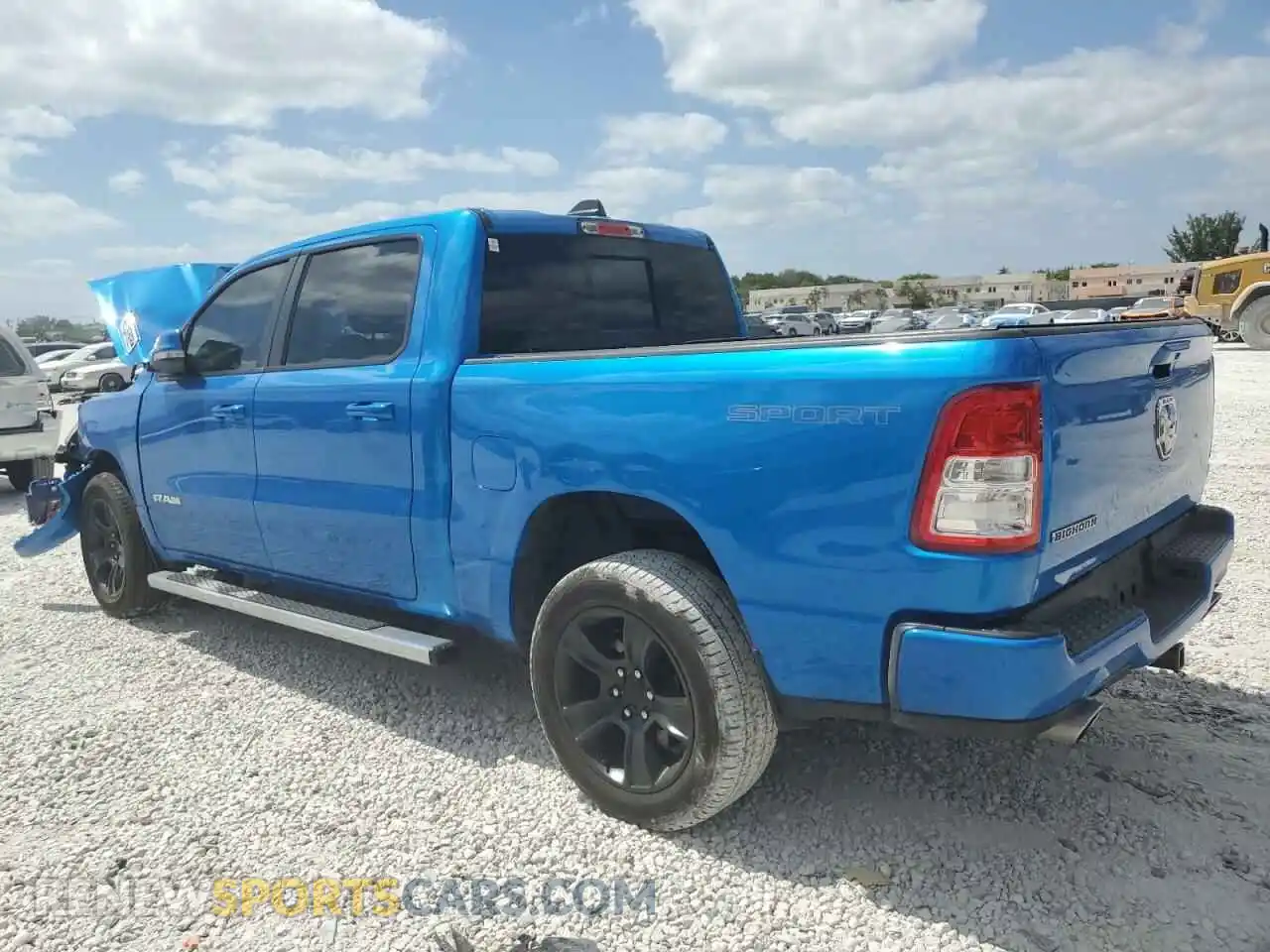 2 Photograph of a damaged car 1C6RREFT5MN690677 RAM 1500 2021