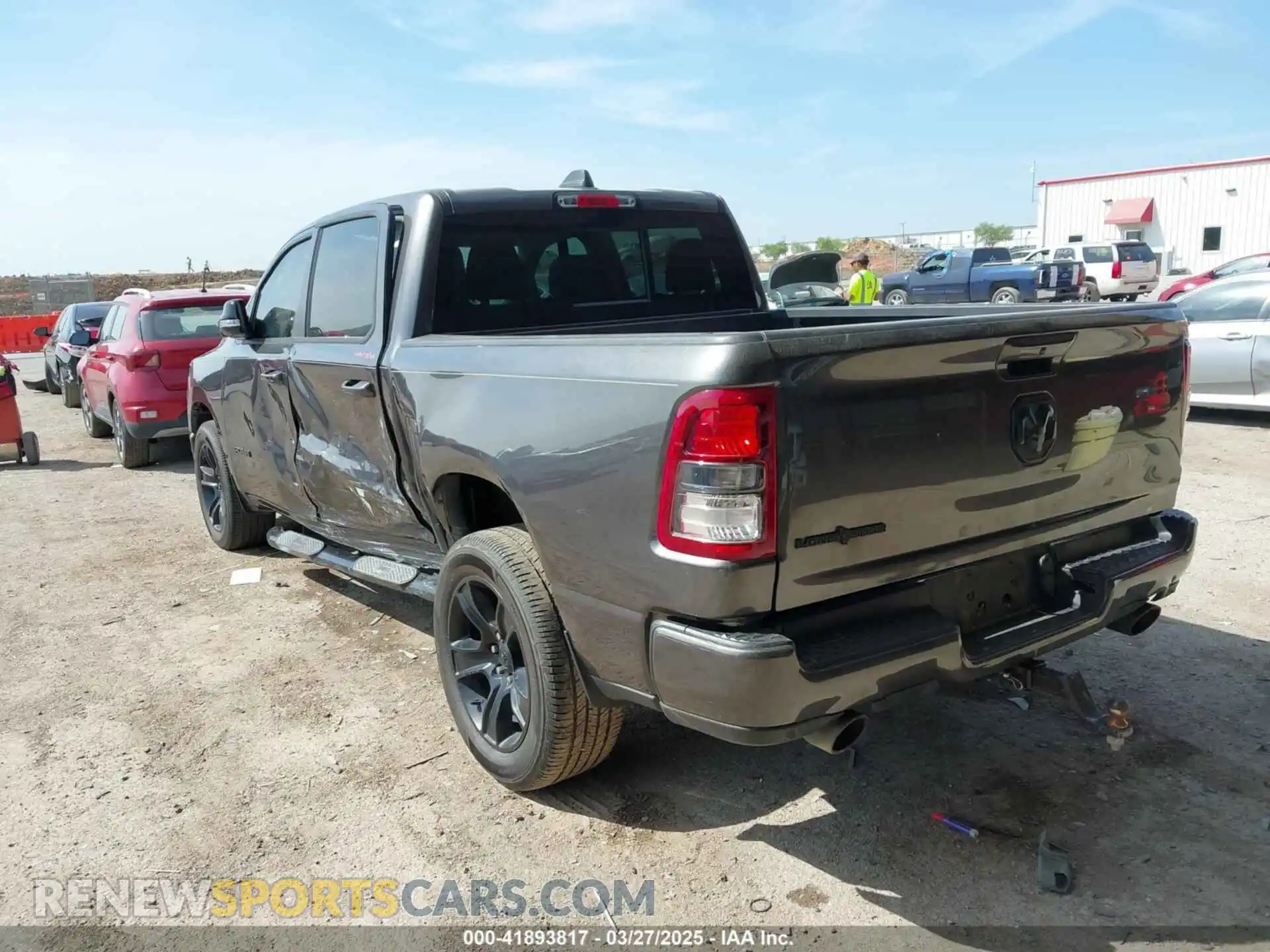3 Photograph of a damaged car 1C6RREFT8MN584868 RAM 1500 2021