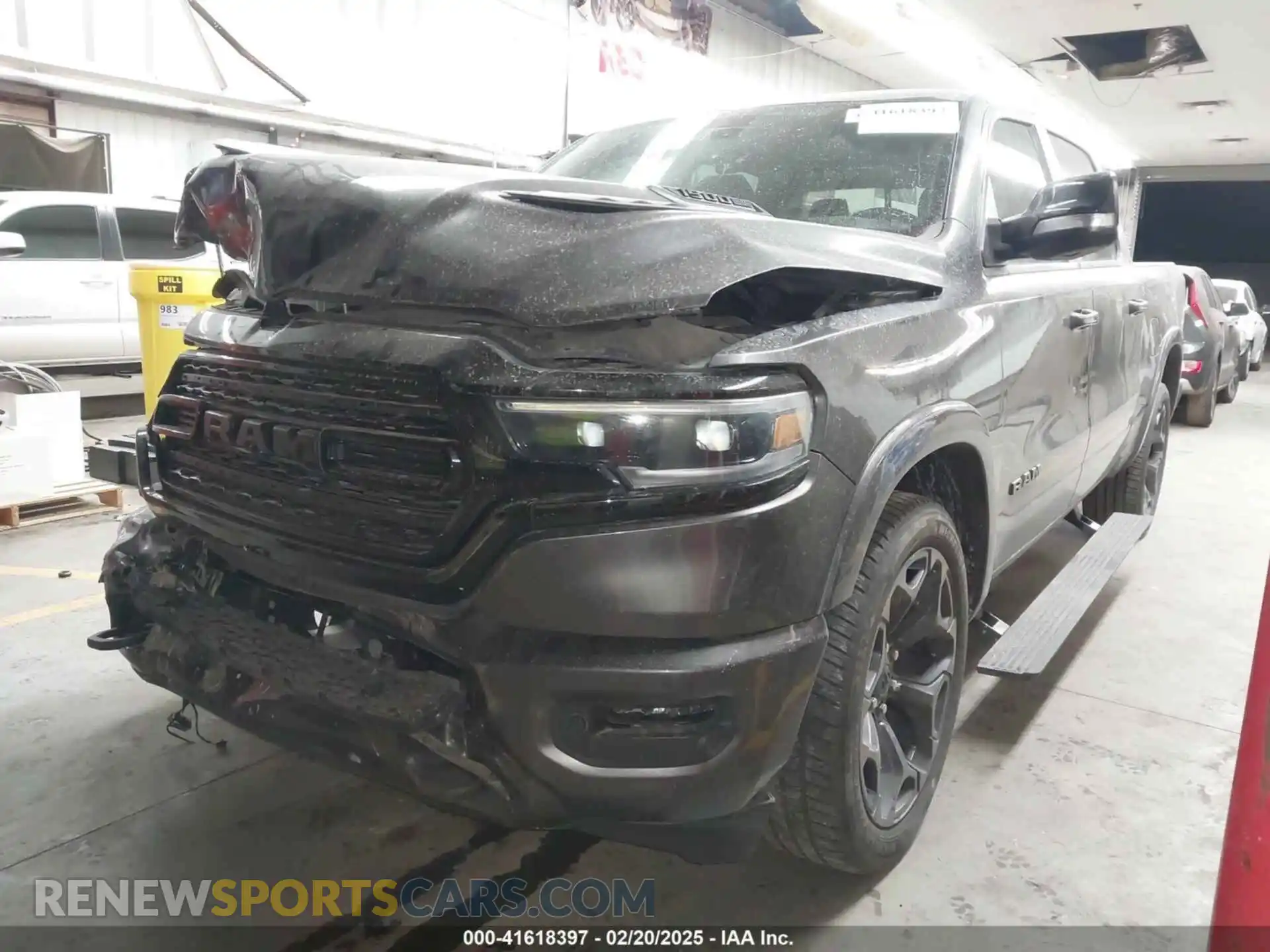2 Photograph of a damaged car 1C6RREHT7MN593686 RAM 1500 2021