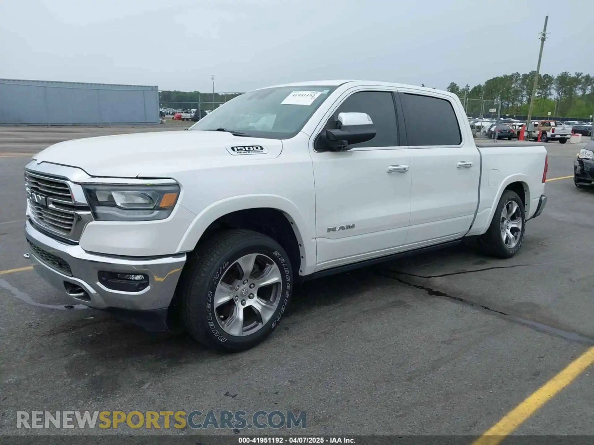 2 Photograph of a damaged car 1C6RREJT1MN709653 RAM 1500 2021