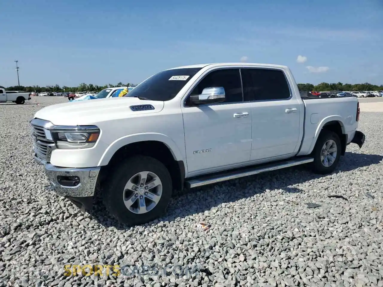 1 Photograph of a damaged car 1C6RREJT4MN820424 RAM 1500 2021