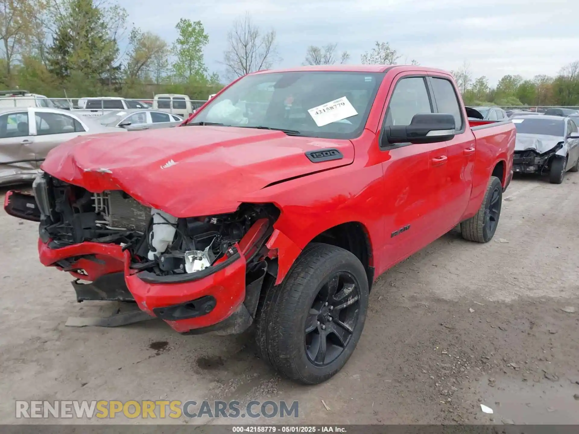 2 fotografías del automóvil dañado 1C6RRFBG2MN603753 RAM 1500 2021