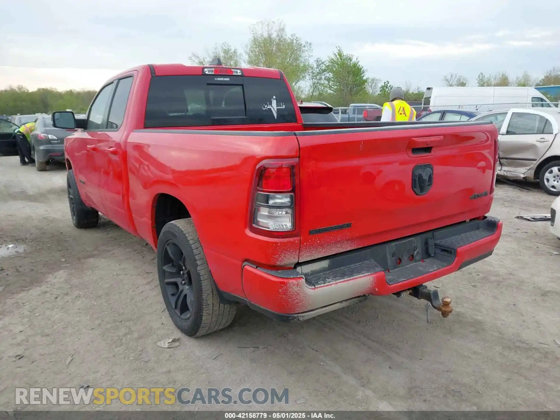3 fotografías del automóvil dañado 1C6RRFBG2MN603753 RAM 1500 2021