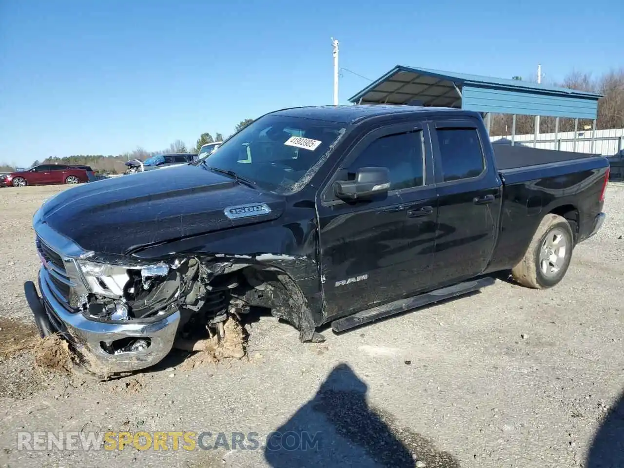 1 Photograph of a damaged car 1C6RRFBG9MN553336 RAM 1500 2021