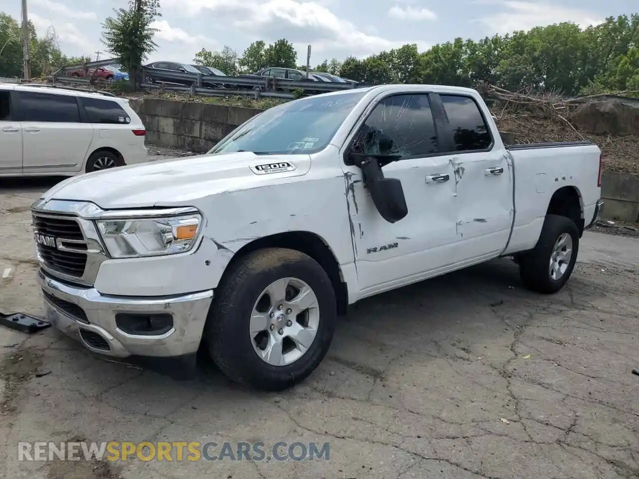 1 Photograph of a damaged car 1C6RRFBGXMN698479 RAM 1500 2021