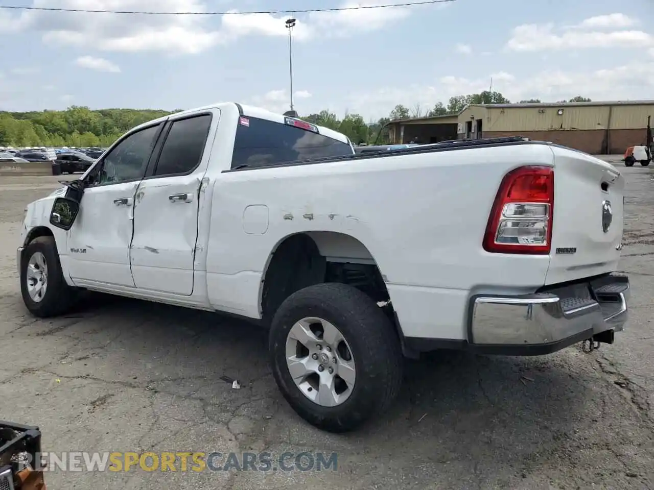 2 Photograph of a damaged car 1C6RRFBGXMN698479 RAM 1500 2021
