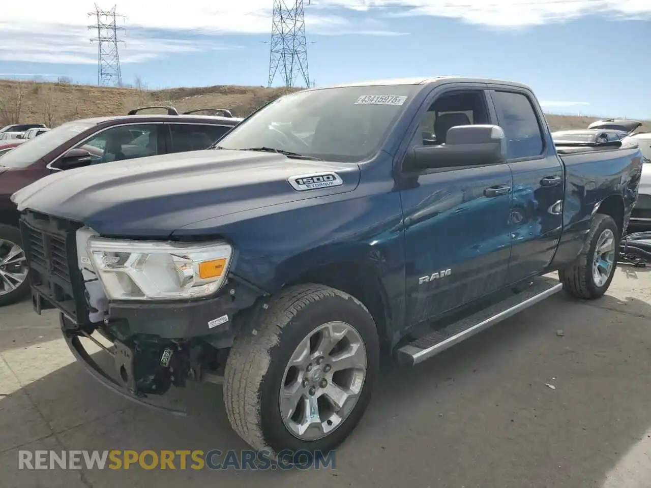1 Photograph of a damaged car 1C6RRFBGXMN834819 RAM 1500 2021