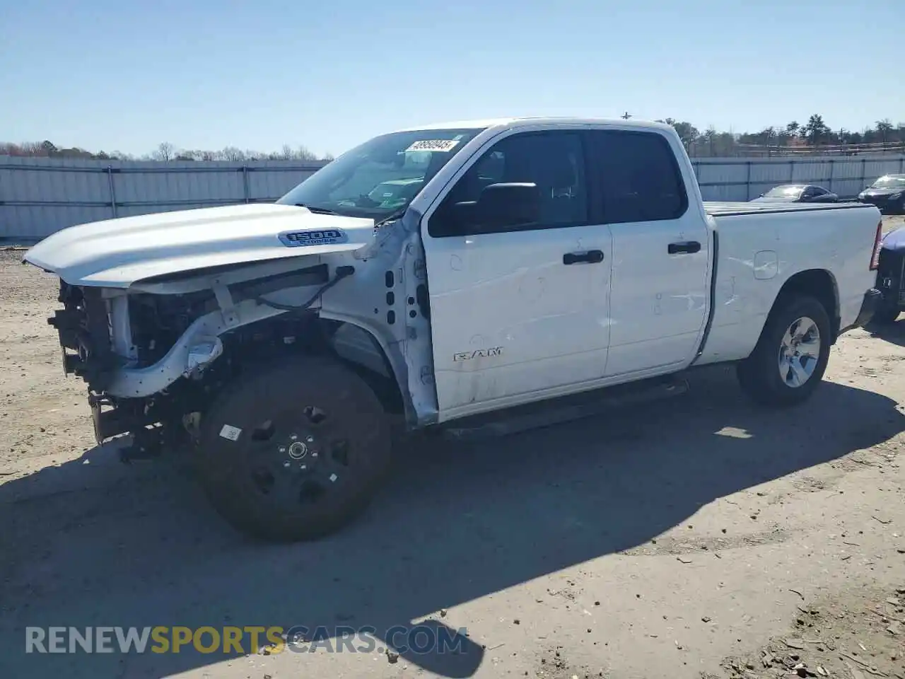 1 Photograph of a damaged car 1C6RRFCG1MN737877 RAM 1500 2021