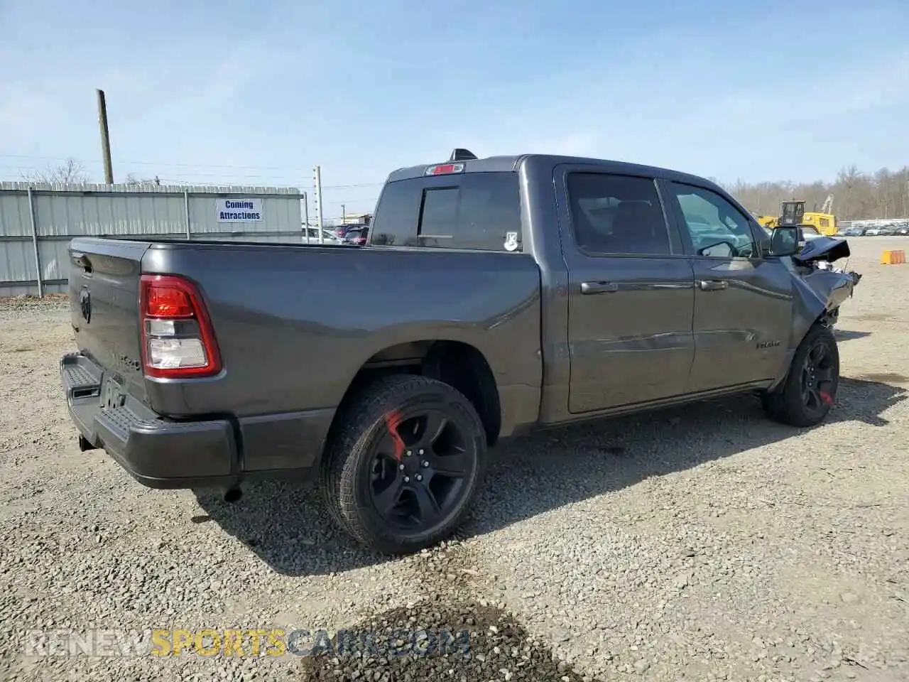 3 Photograph of a damaged car 1C6RRFFG0MN578989 RAM 1500 2021