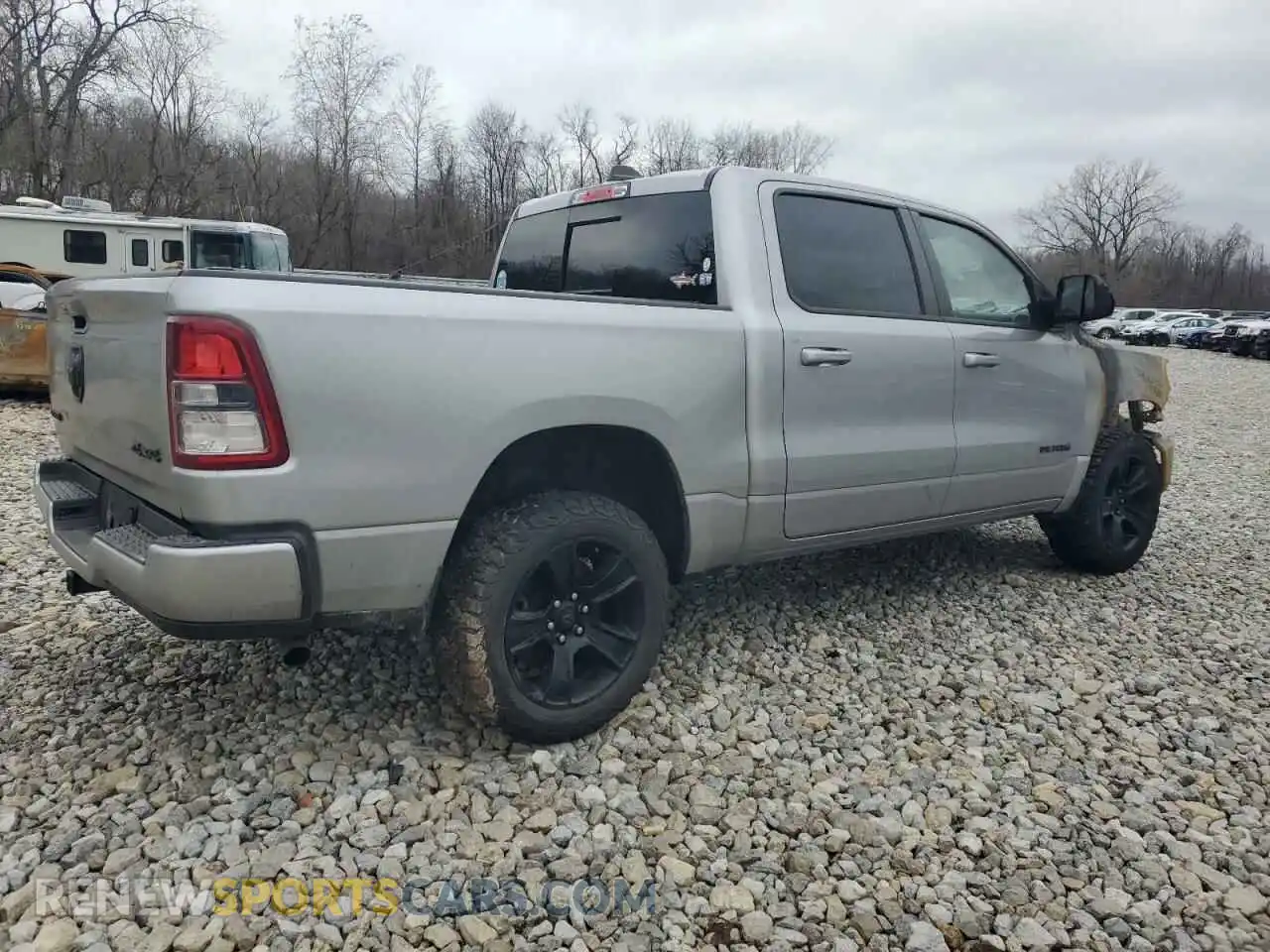3 Photograph of a damaged car 1C6RRFFG2MN813795 RAM 1500 2021