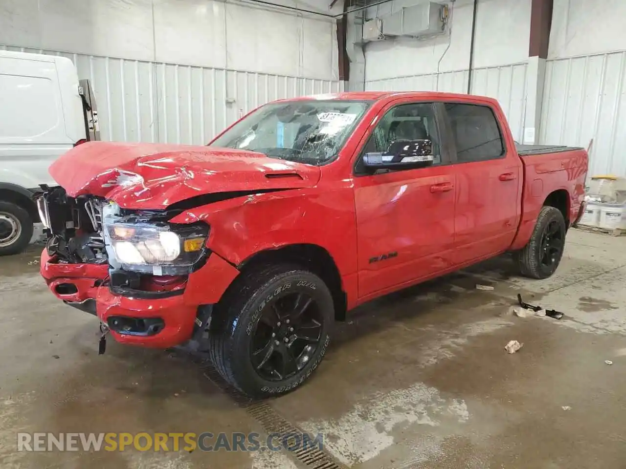 1 Photograph of a damaged car 1C6RRFFG4MN521257 RAM 1500 2021