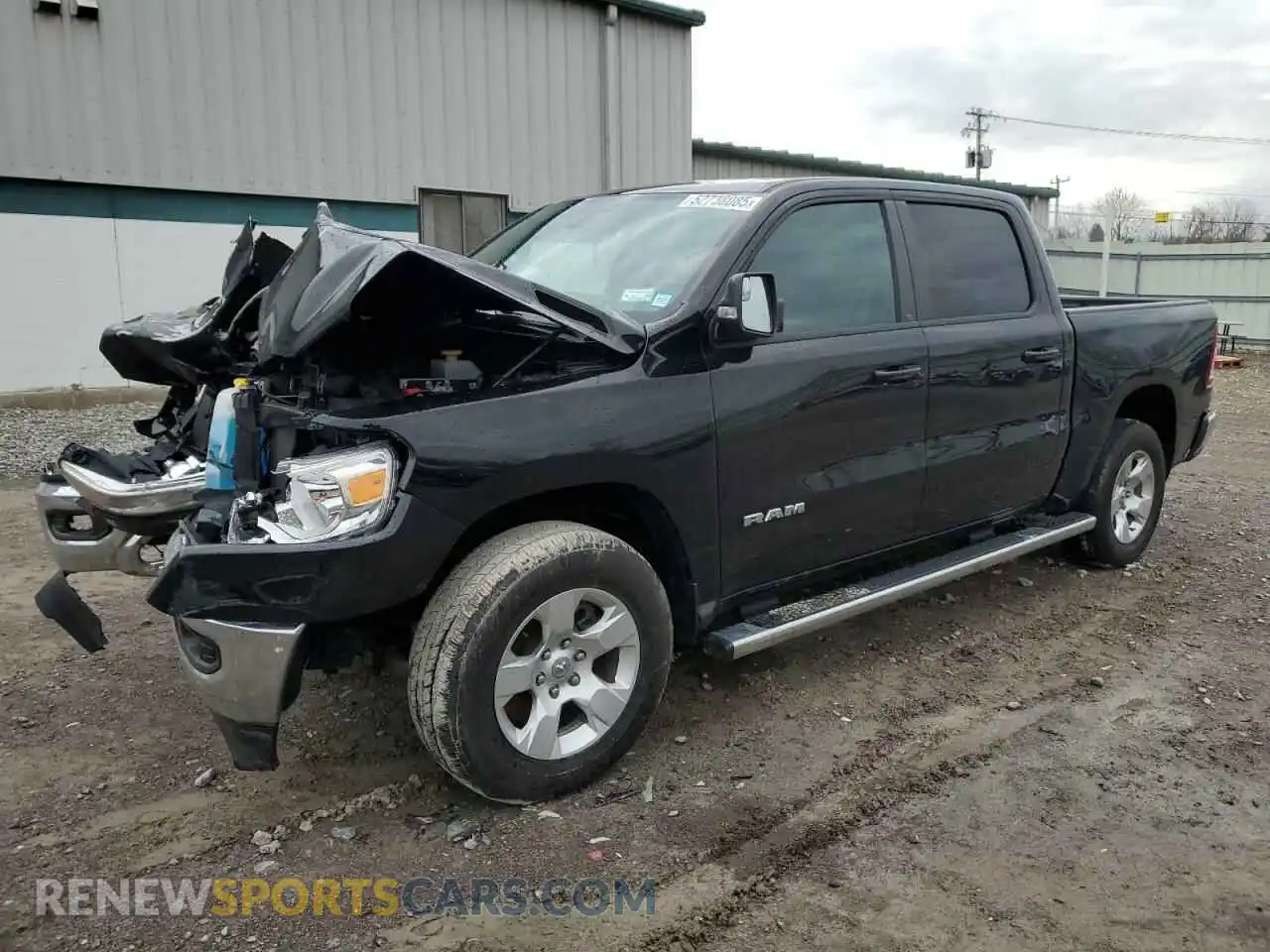 1 Photograph of a damaged car 1C6RRFFG4MN616434 RAM 1500 2021