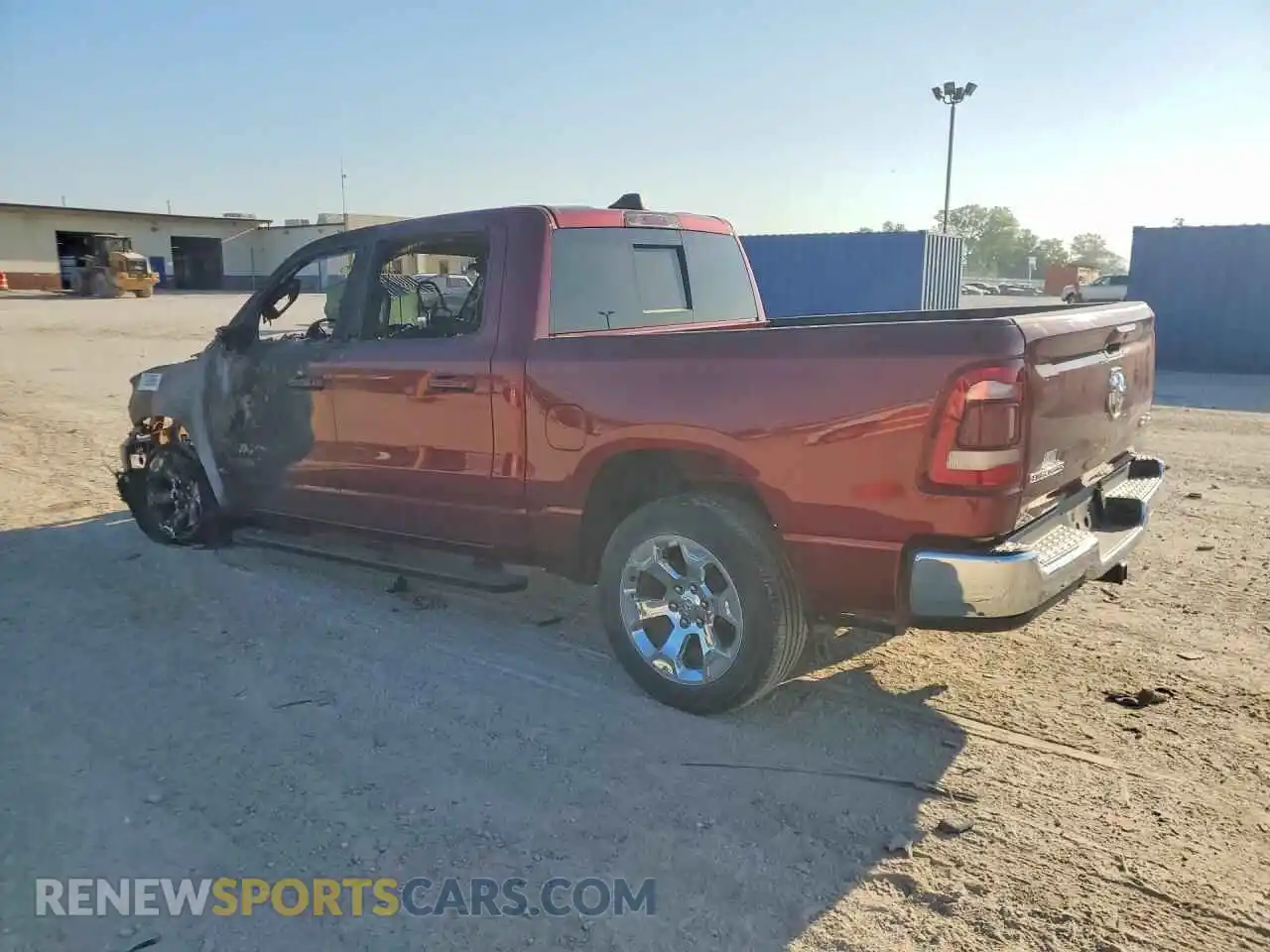 2 Photograph of a damaged car 1C6RRFFG5MN698190 RAM 1500 2021