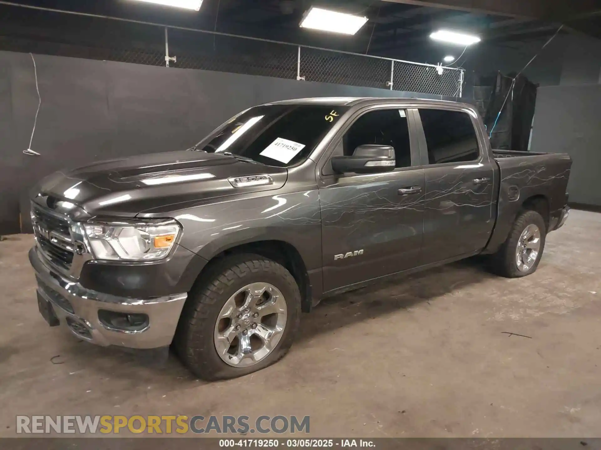 2 Photograph of a damaged car 1C6RRFFG6MN621716 RAM 1500 2021