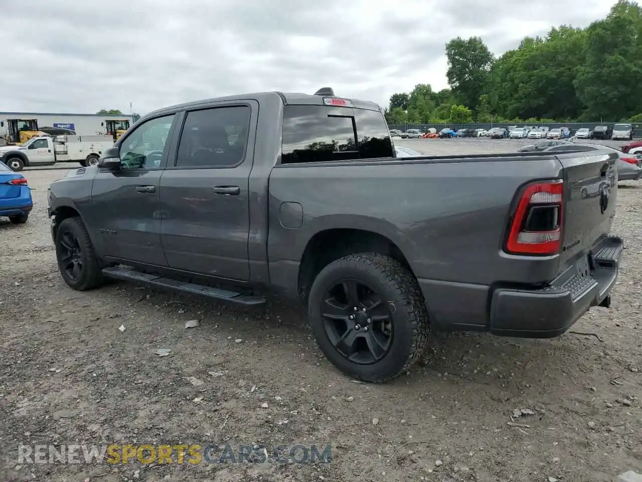 2 Photograph of a damaged car 1C6RRFFG7MN619330 RAM 1500 2021