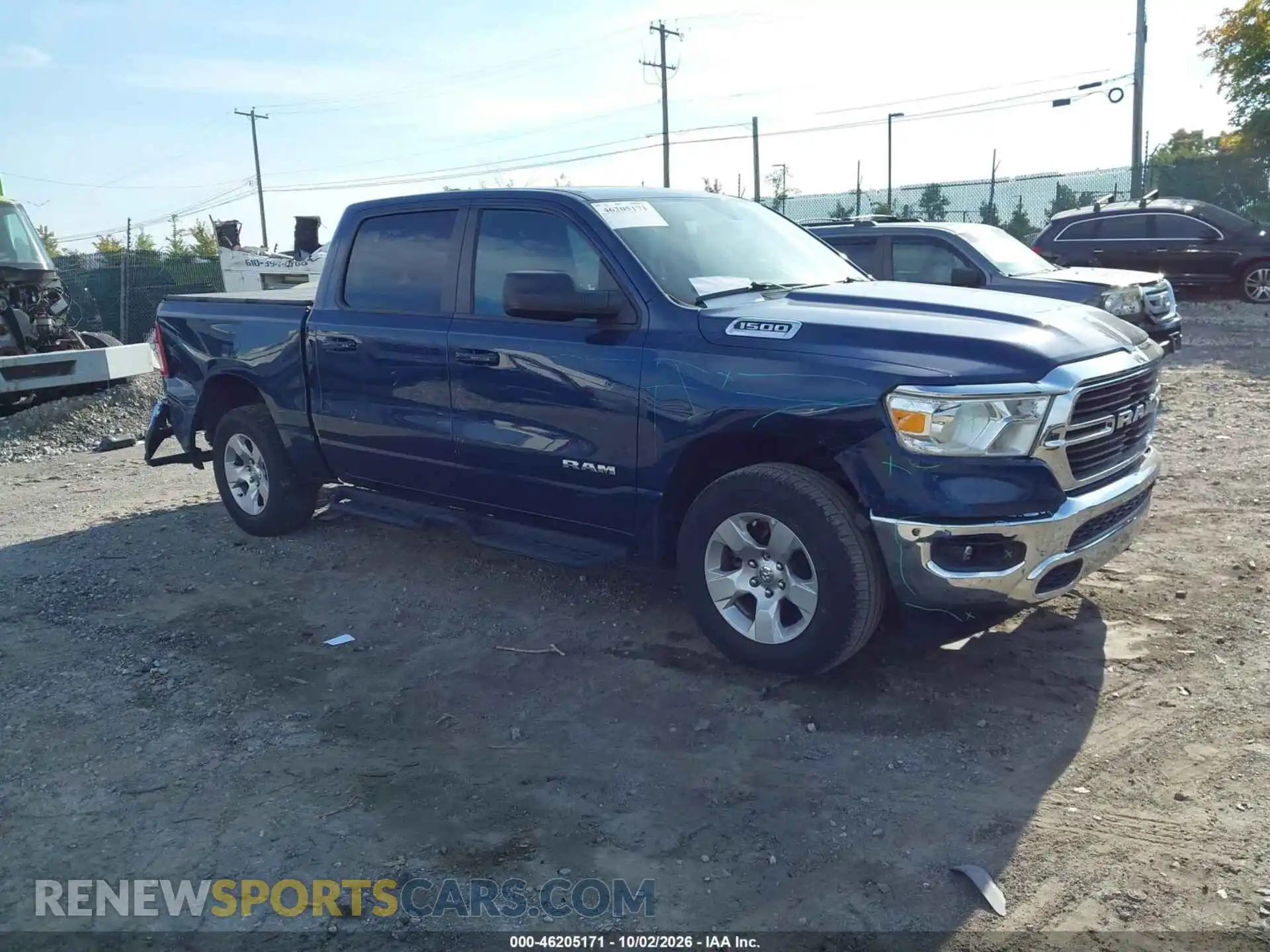 1 Photograph of a damaged car 1C6RRFFG8MN534738 RAM 1500 2021