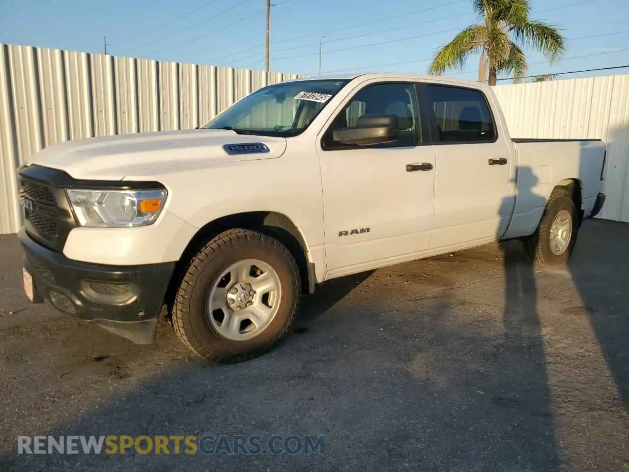1 Photograph of a damaged car 1C6RRFNG2MN697452 RAM 1500 2021