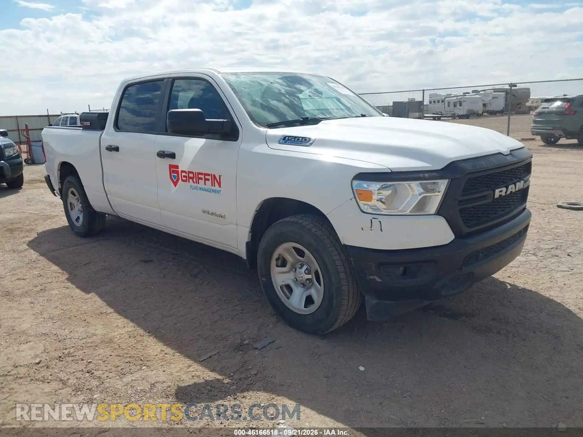1 Photograph of a damaged car 1C6RRFNGXMN817269 RAM 1500 2021