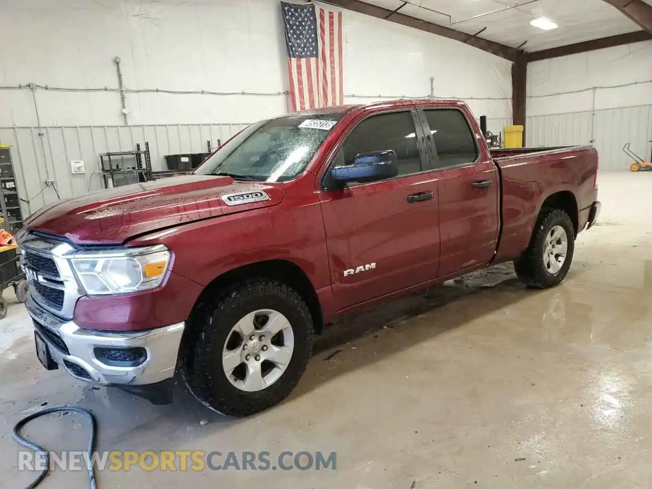 1 Photograph of a damaged car 1C6SRECG8MN543147 RAM 1500 2021