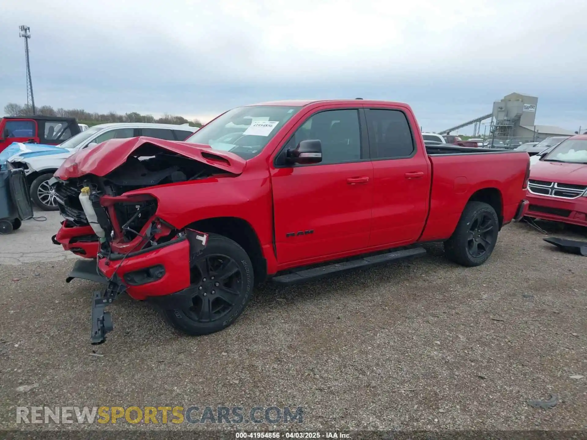 2 Photograph of a damaged car 1C6SRFBT0MN540666 RAM 1500 2021
