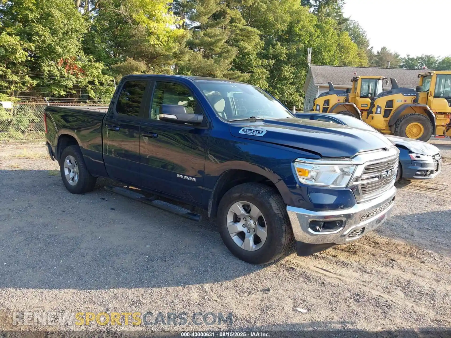 1 Photograph of a damaged car 1C6SRFBT0MN805098 RAM 1500 2021