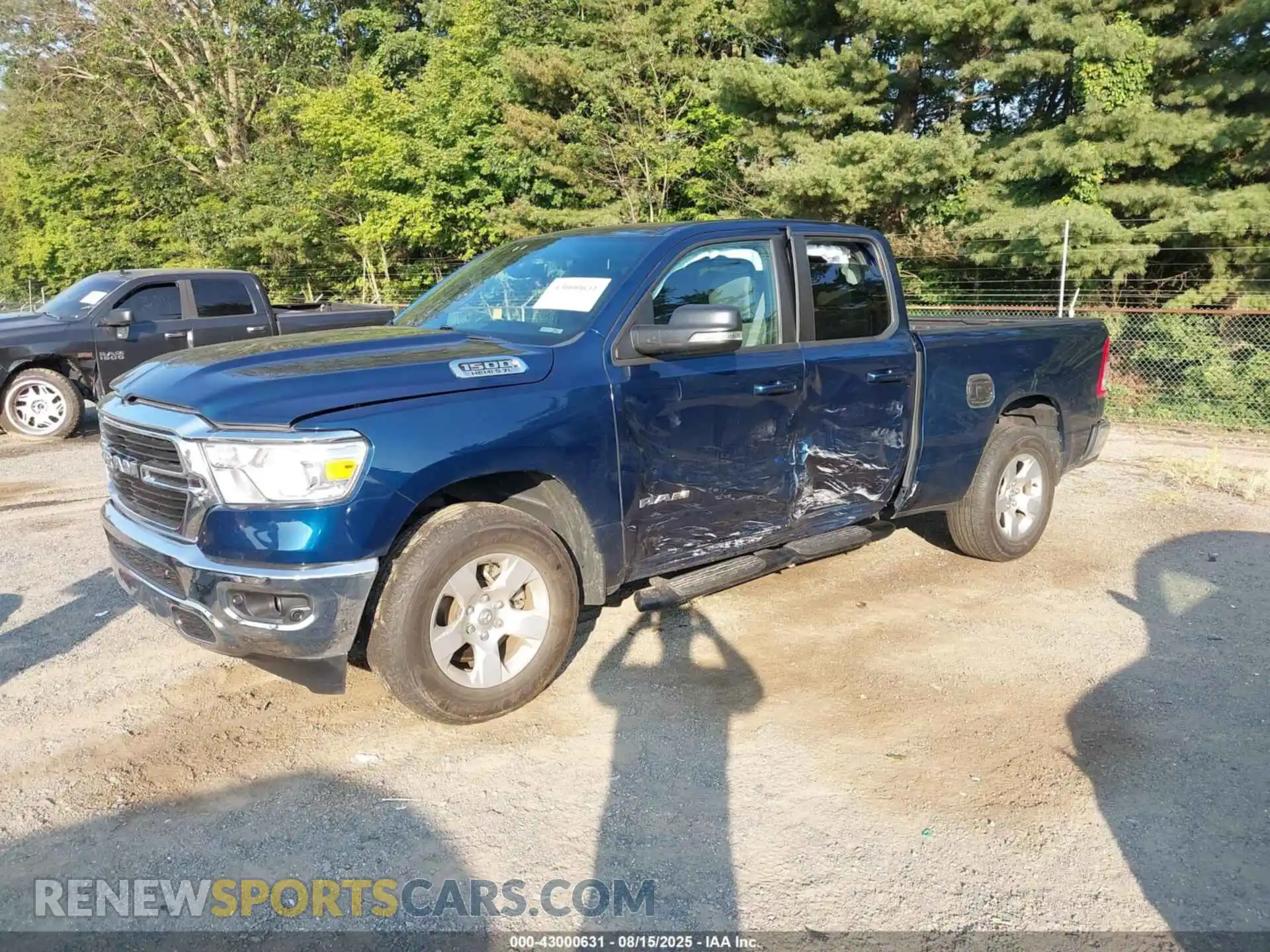 2 Photograph of a damaged car 1C6SRFBT0MN805098 RAM 1500 2021