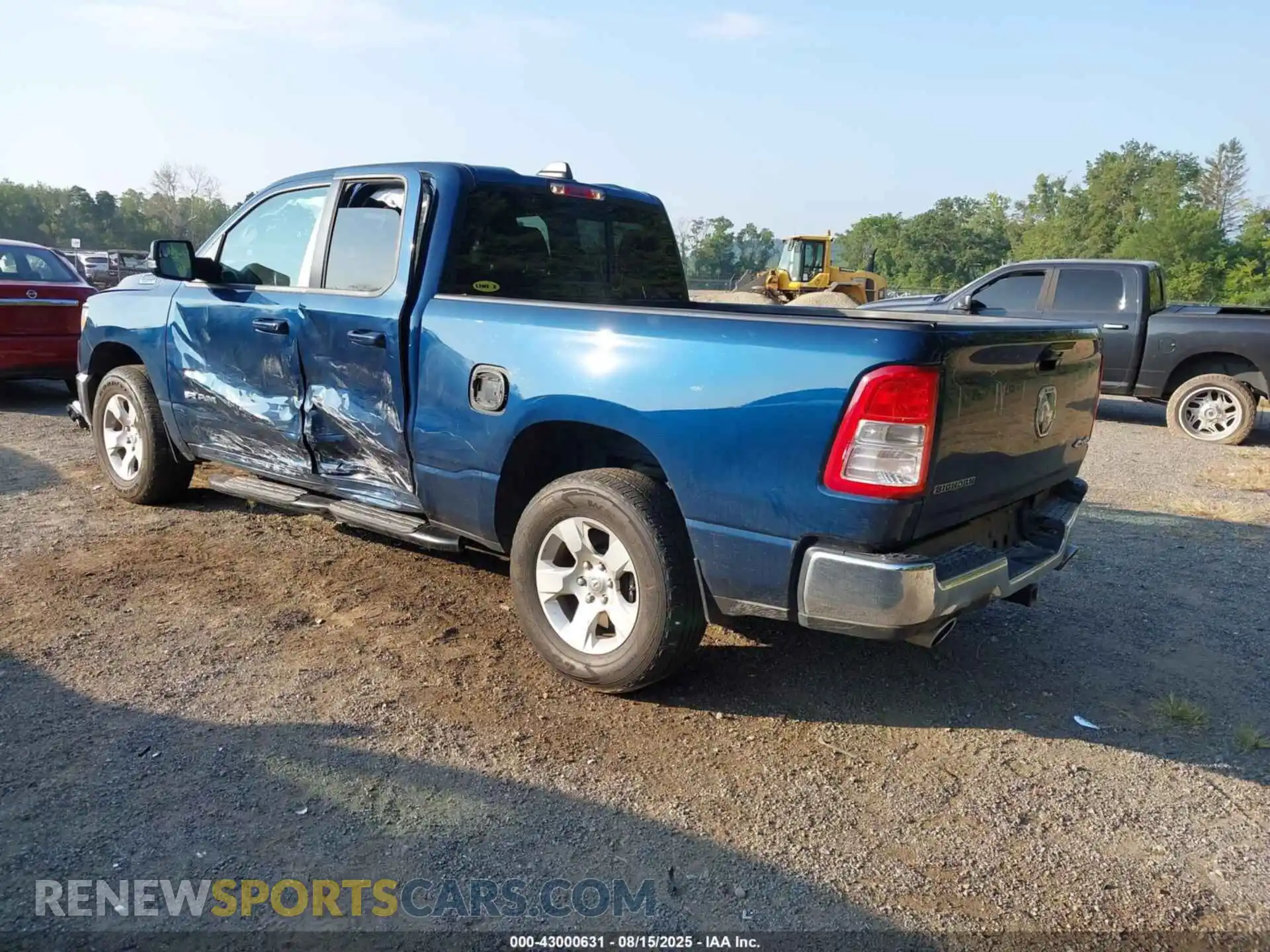 3 Photograph of a damaged car 1C6SRFBT0MN805098 RAM 1500 2021