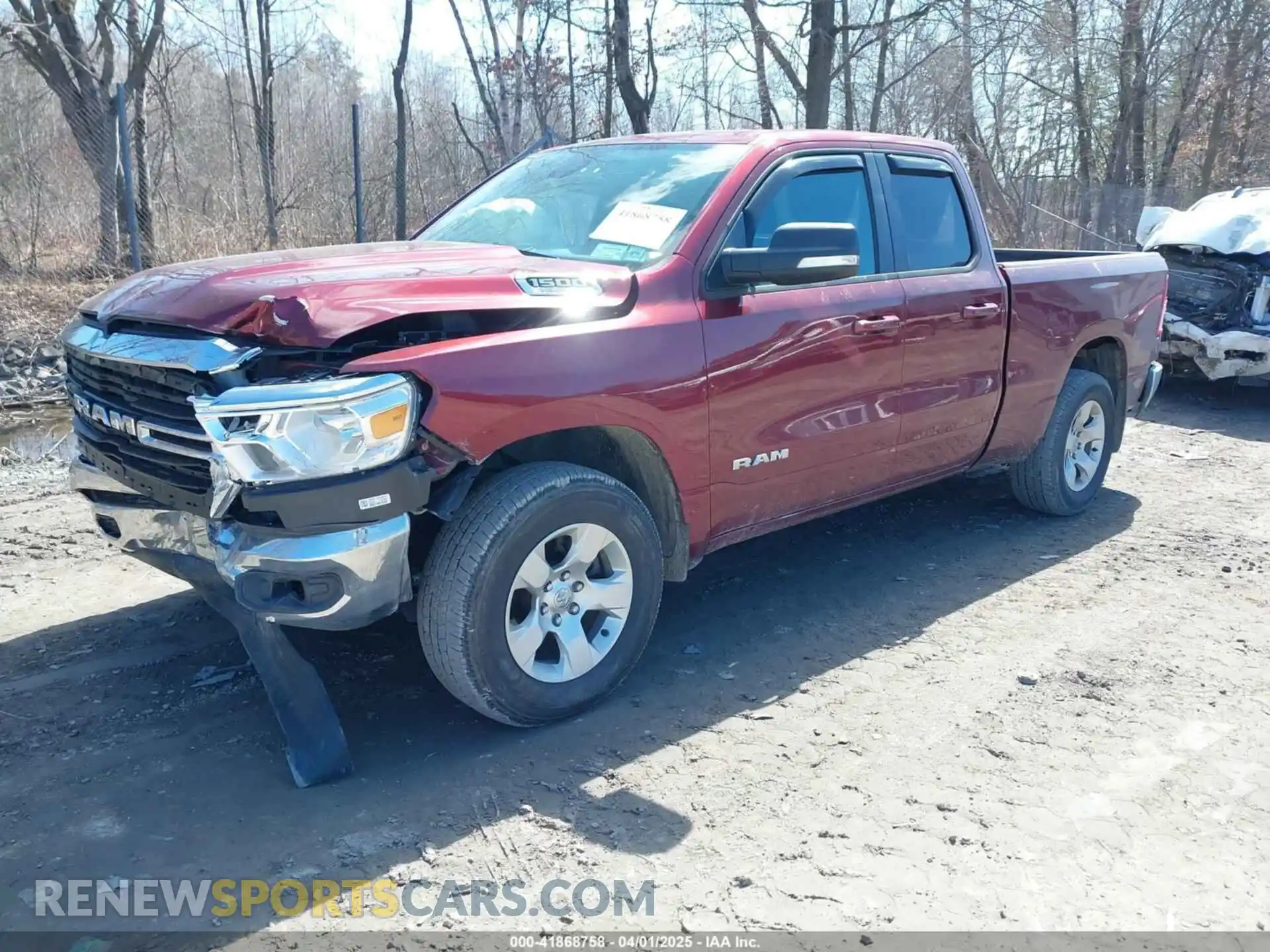 2 Photograph of a damaged car 1C6SRFBT1MN528817 RAM 1500 2021