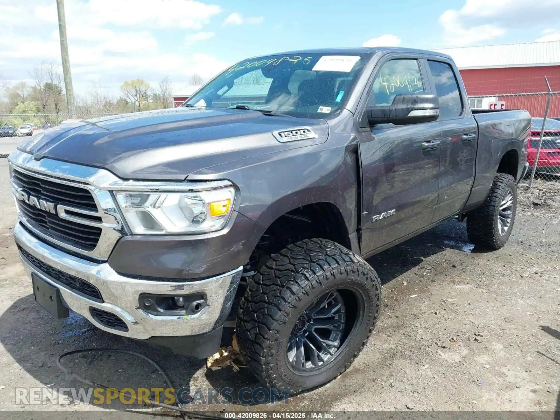 2 Photograph of a damaged car 1C6SRFBT2MN732087 RAM 1500 2021