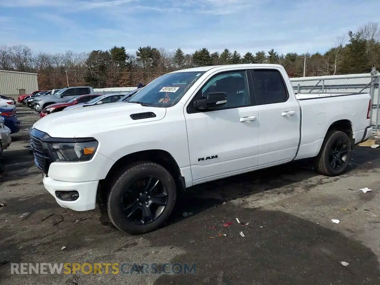 1 Photograph of a damaged car 1C6SRFBT2MN781340 RAM 1500 2021