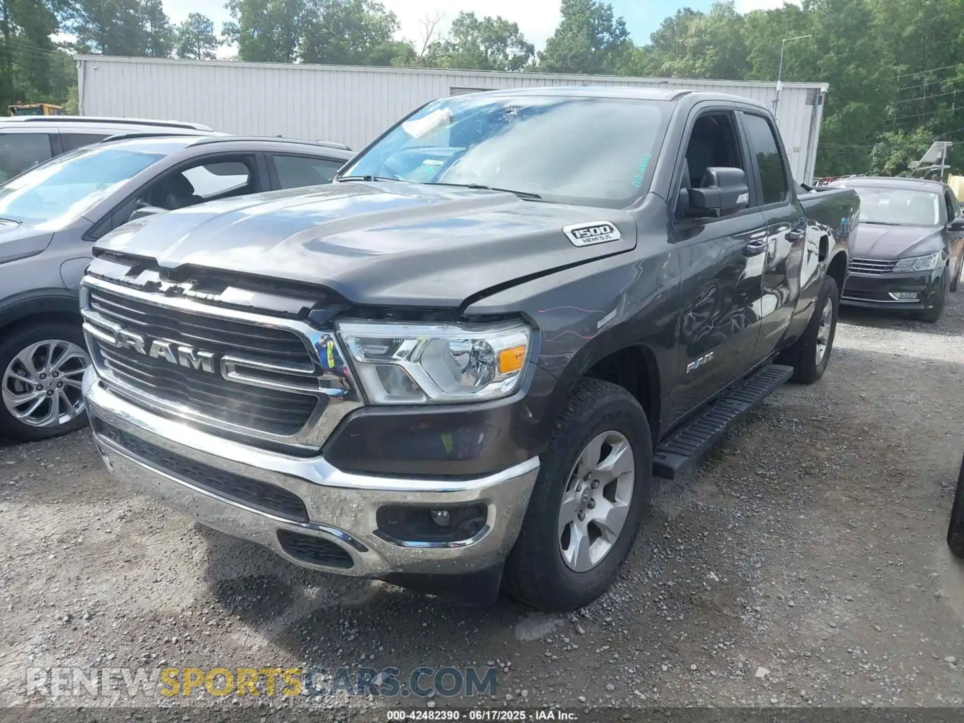 2 Photograph of a damaged car 1C6SRFBT3MN760917 RAM 1500 2021