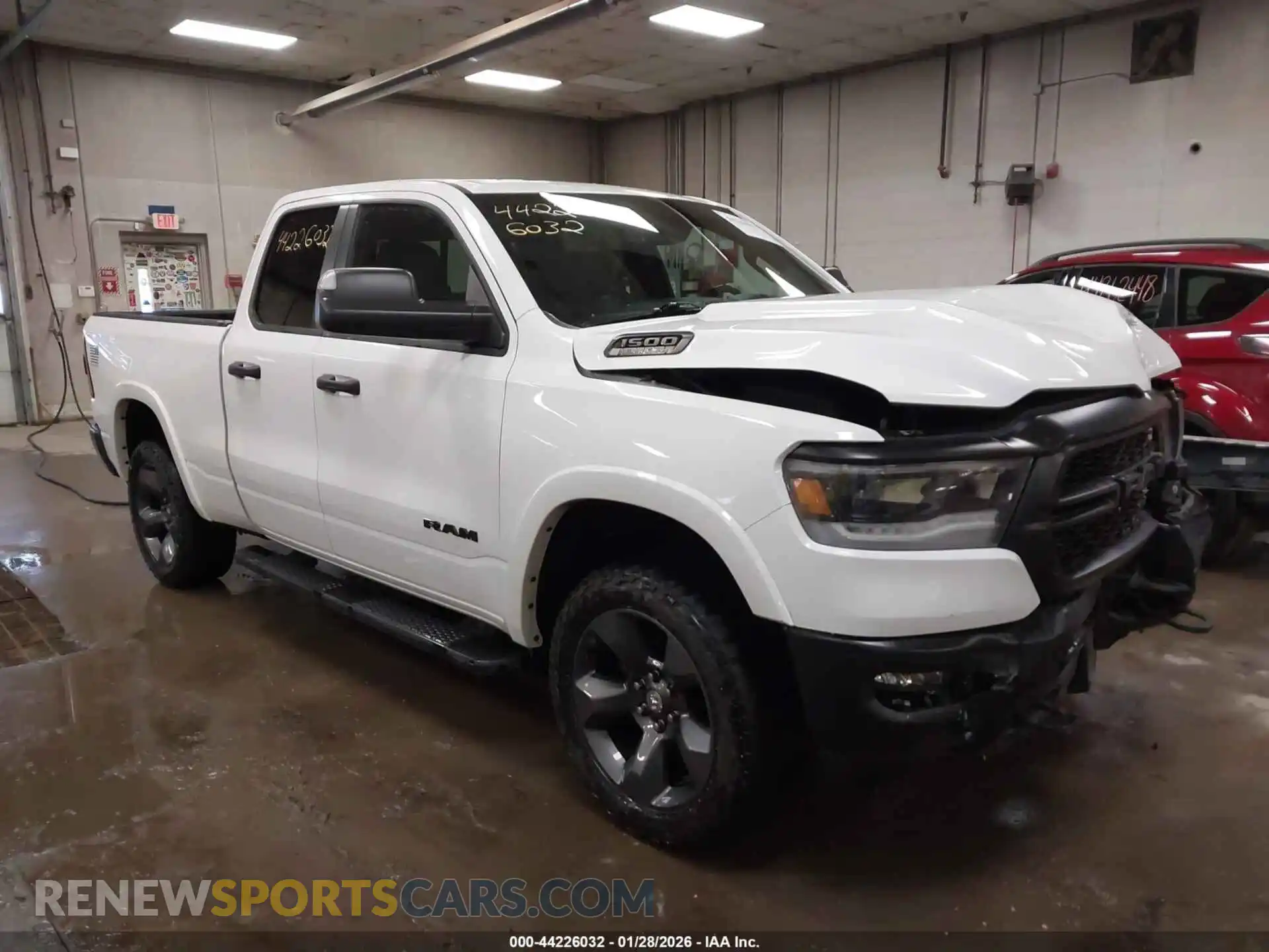 1 Photograph of a damaged car 1C6SRFBT3MN780066 RAM 1500 2021