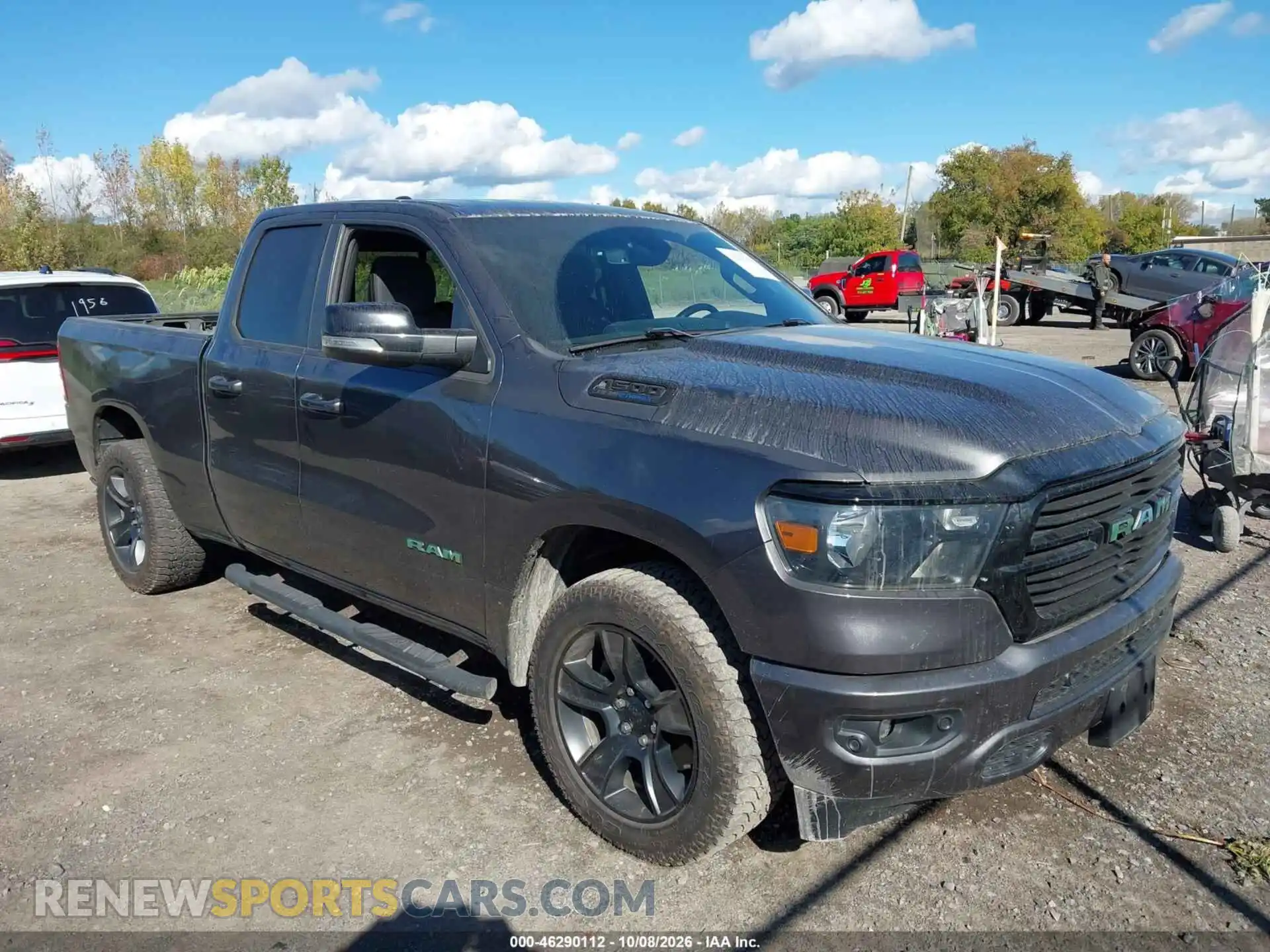 1 Photograph of a damaged car 1C6SRFBT4MN792713 RAM 1500 2021