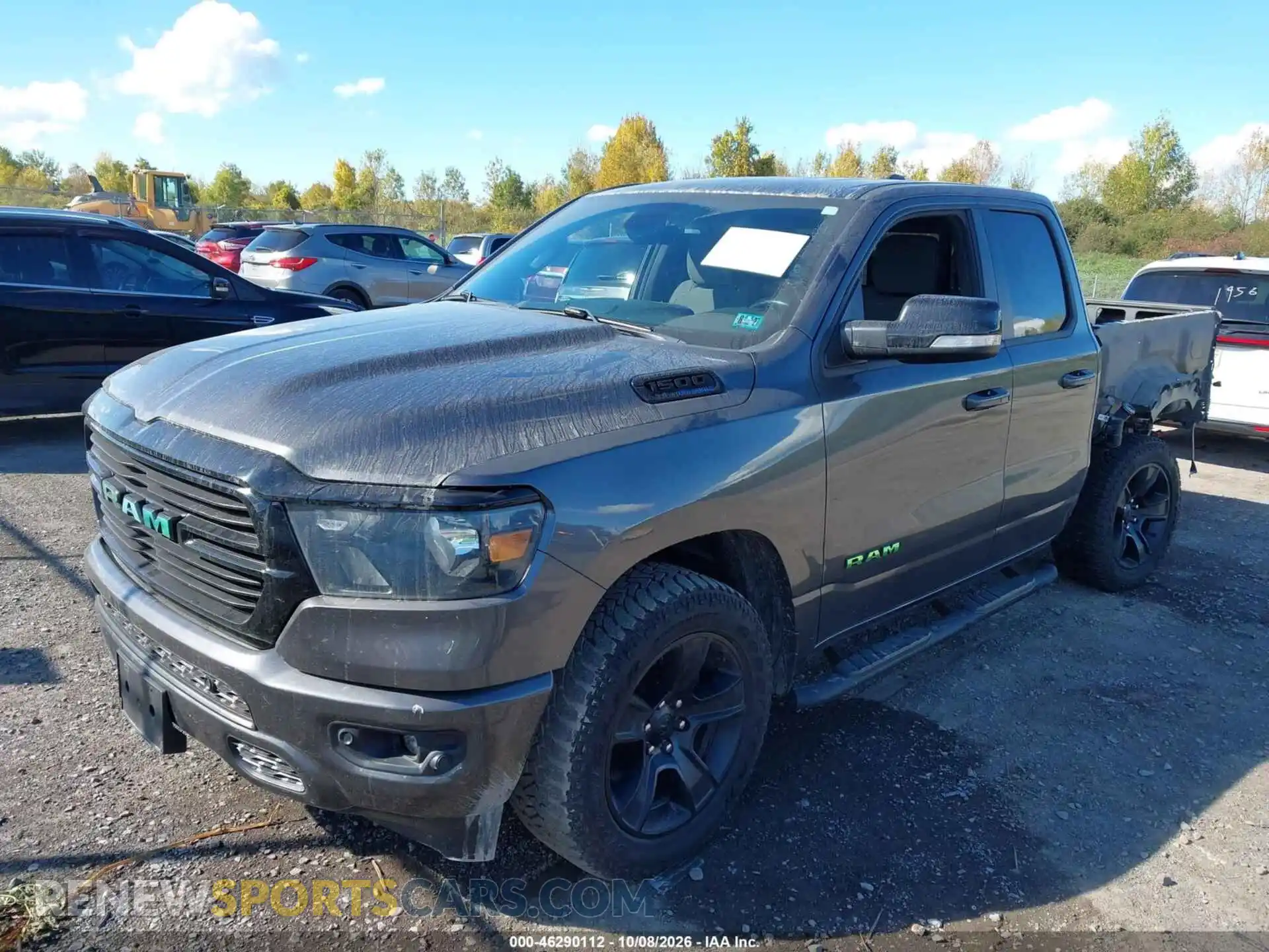 2 Photograph of a damaged car 1C6SRFBT4MN792713 RAM 1500 2021