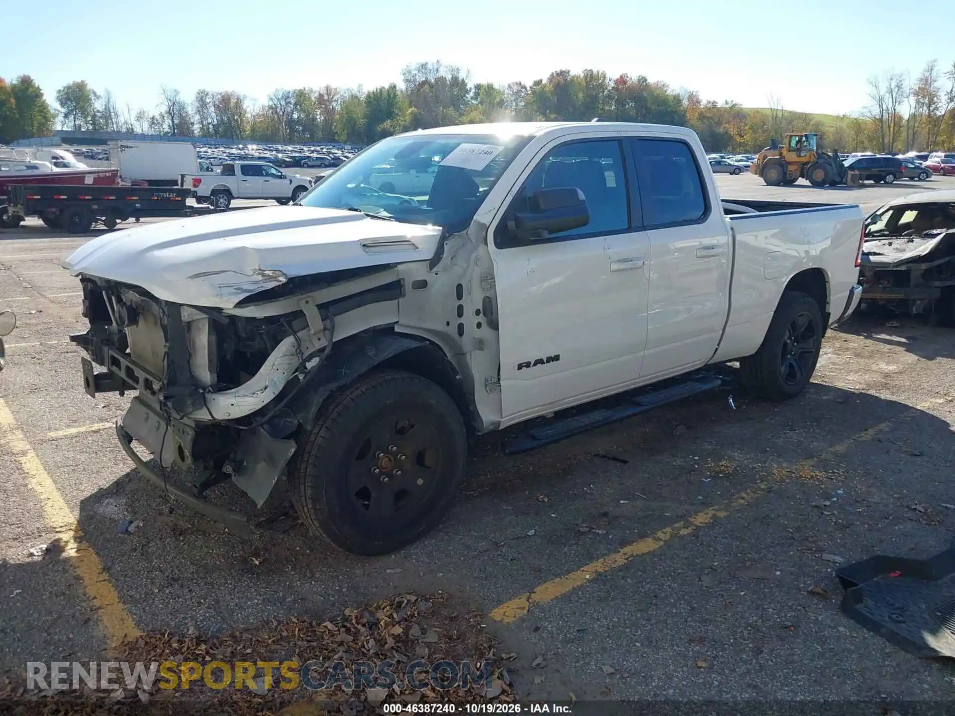 2 Photograph of a damaged car 1C6SRFBT5MN831518 RAM 1500 2021