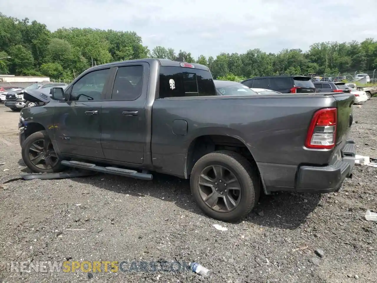 2 Photograph of a damaged car 1C6SRFBT6MN620585 RAM 1500 2021