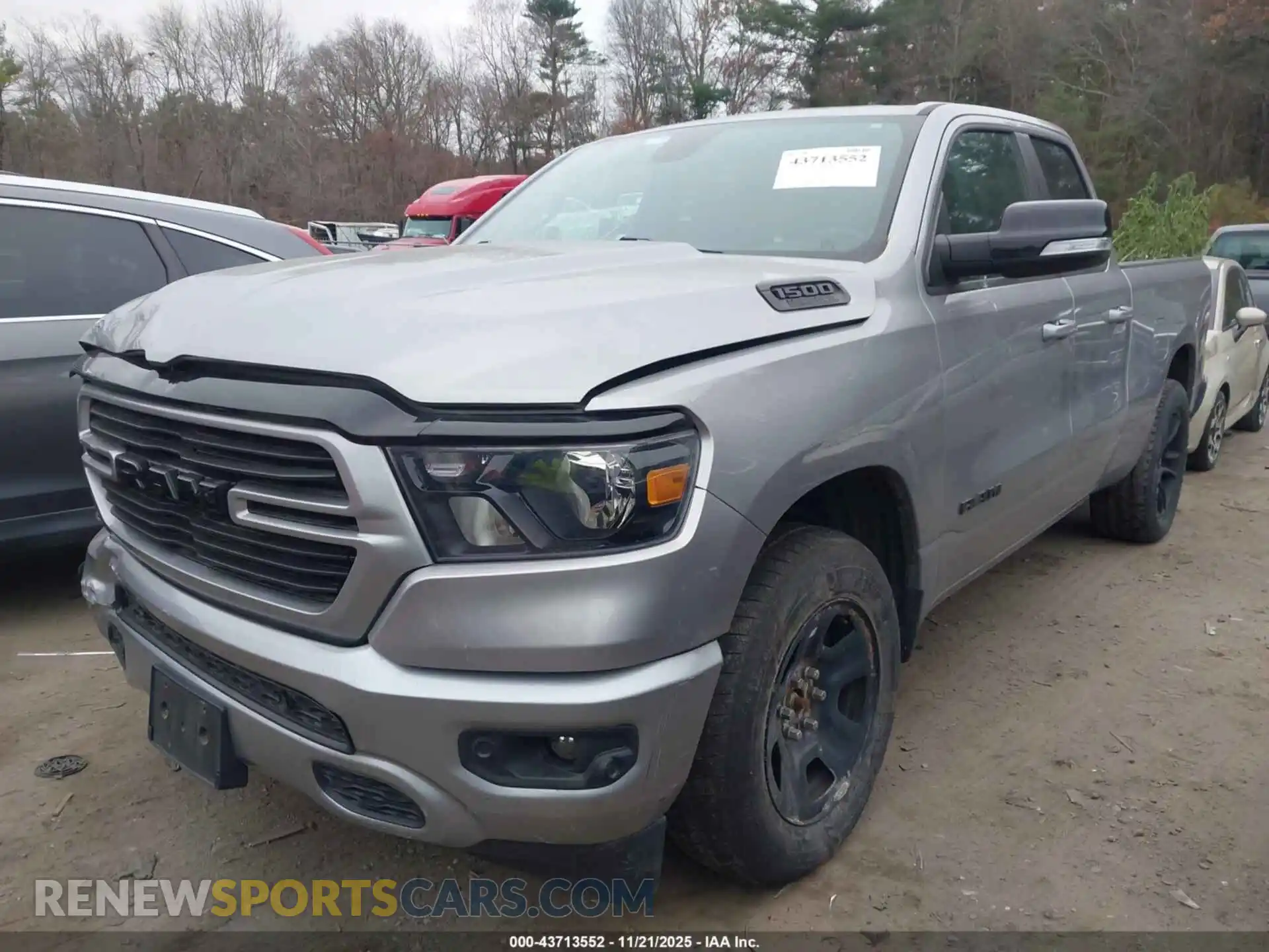 2 Photograph of a damaged car 1C6SRFBT7MN548263 RAM 1500 2021