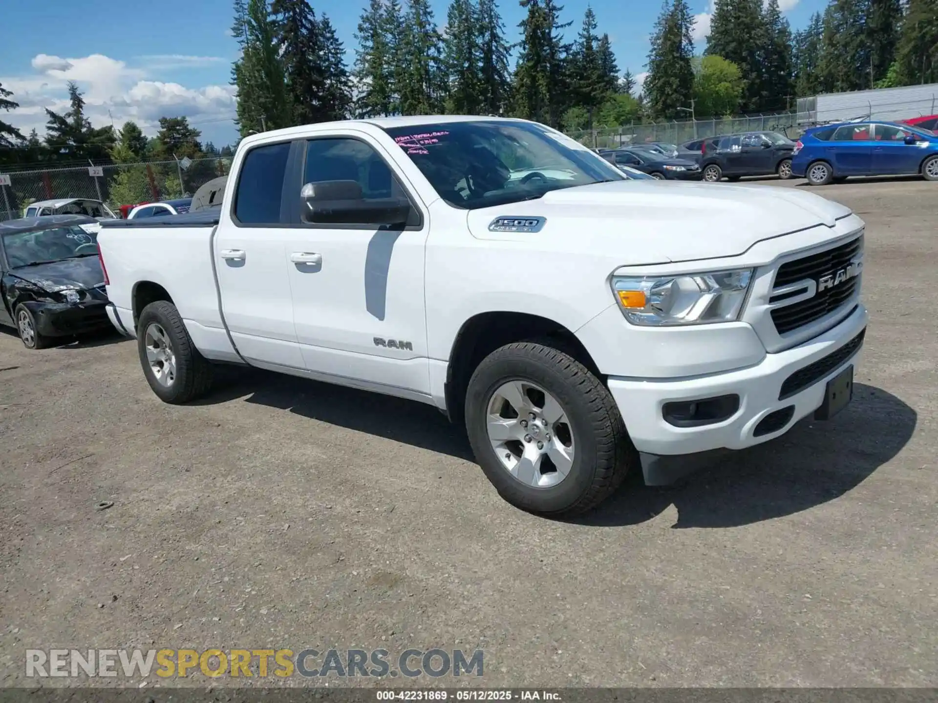 1 Photograph of a damaged car 1C6SRFBT7MN742131 RAM 1500 2021