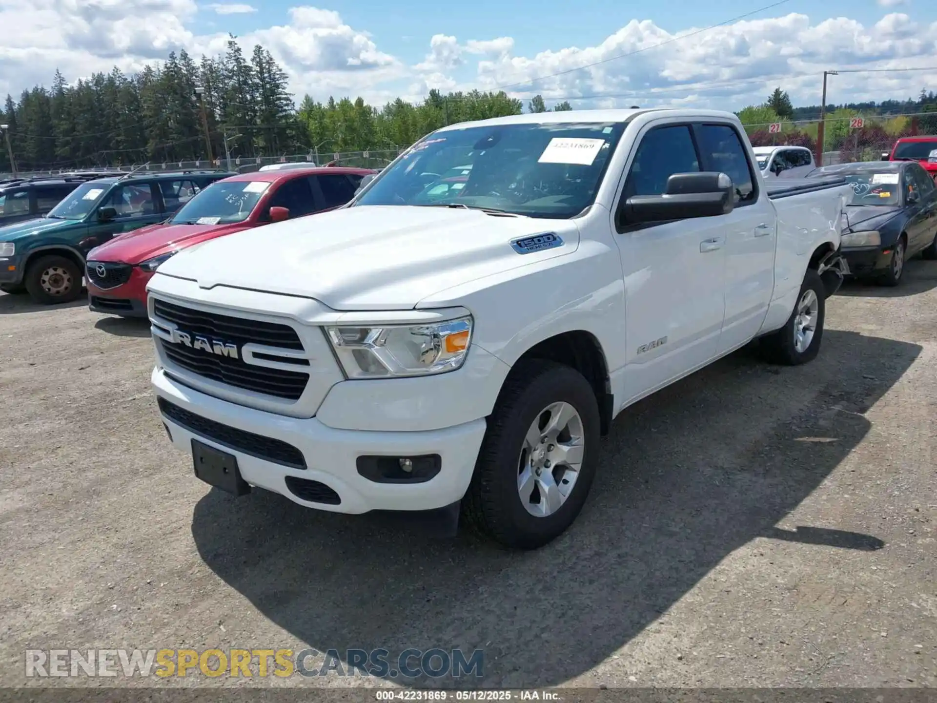 2 Photograph of a damaged car 1C6SRFBT7MN742131 RAM 1500 2021