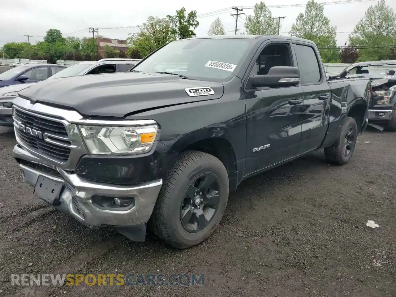 1 Photograph of a damaged car 1C6SRFBT7MN757180 RAM 1500 2021