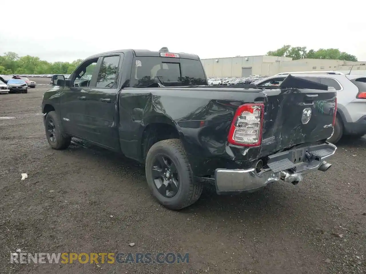 2 Photograph of a damaged car 1C6SRFBT7MN757180 RAM 1500 2021