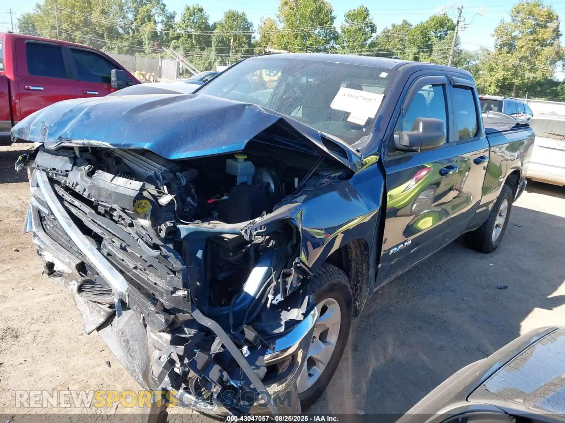 2 Photograph of a damaged car 1C6SRFBT7MN779812 RAM 1500 2021
