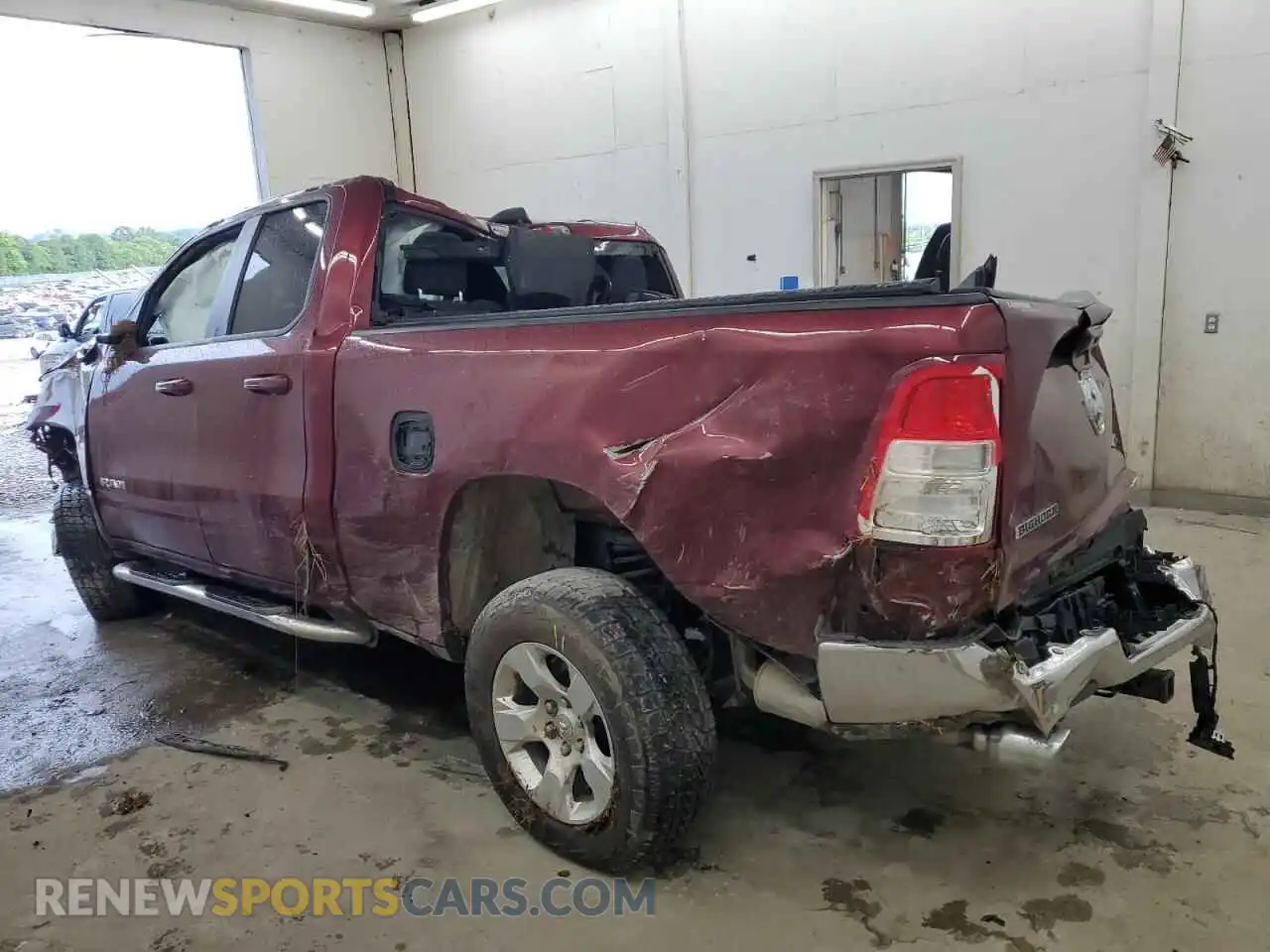 2 Photograph of a damaged car 1C6SRFBT7MN804871 RAM 1500 2021