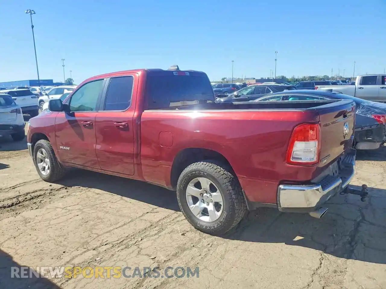 2 Photograph of a damaged car 1C6SRFBTXMN598767 RAM 1500 2021