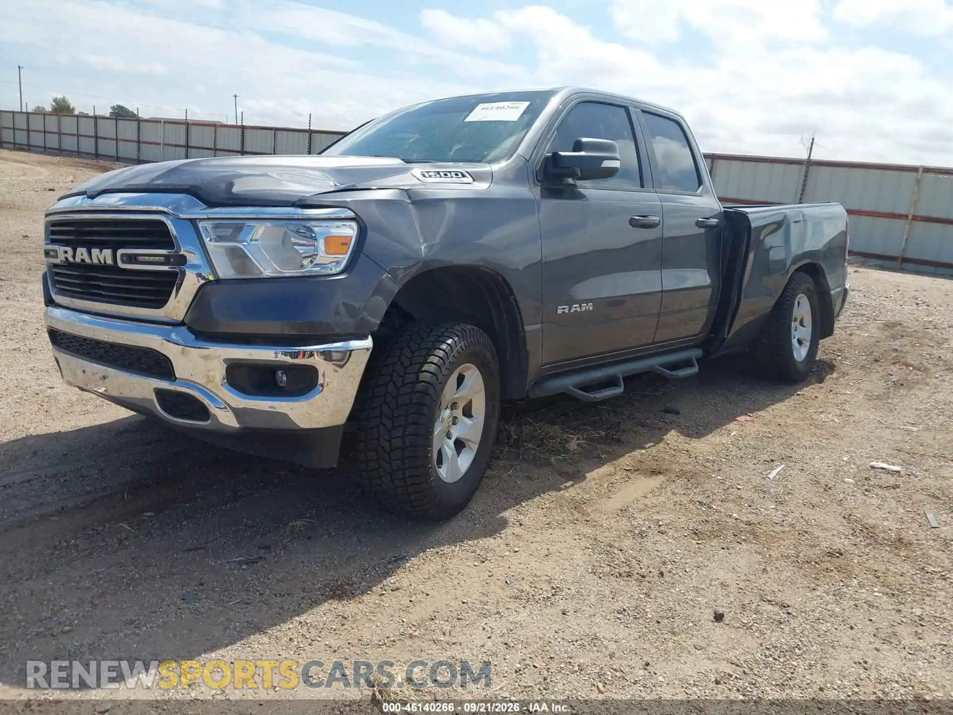 2 Photograph of a damaged car 1C6SRFBTXMN762213 RAM 1500 2021