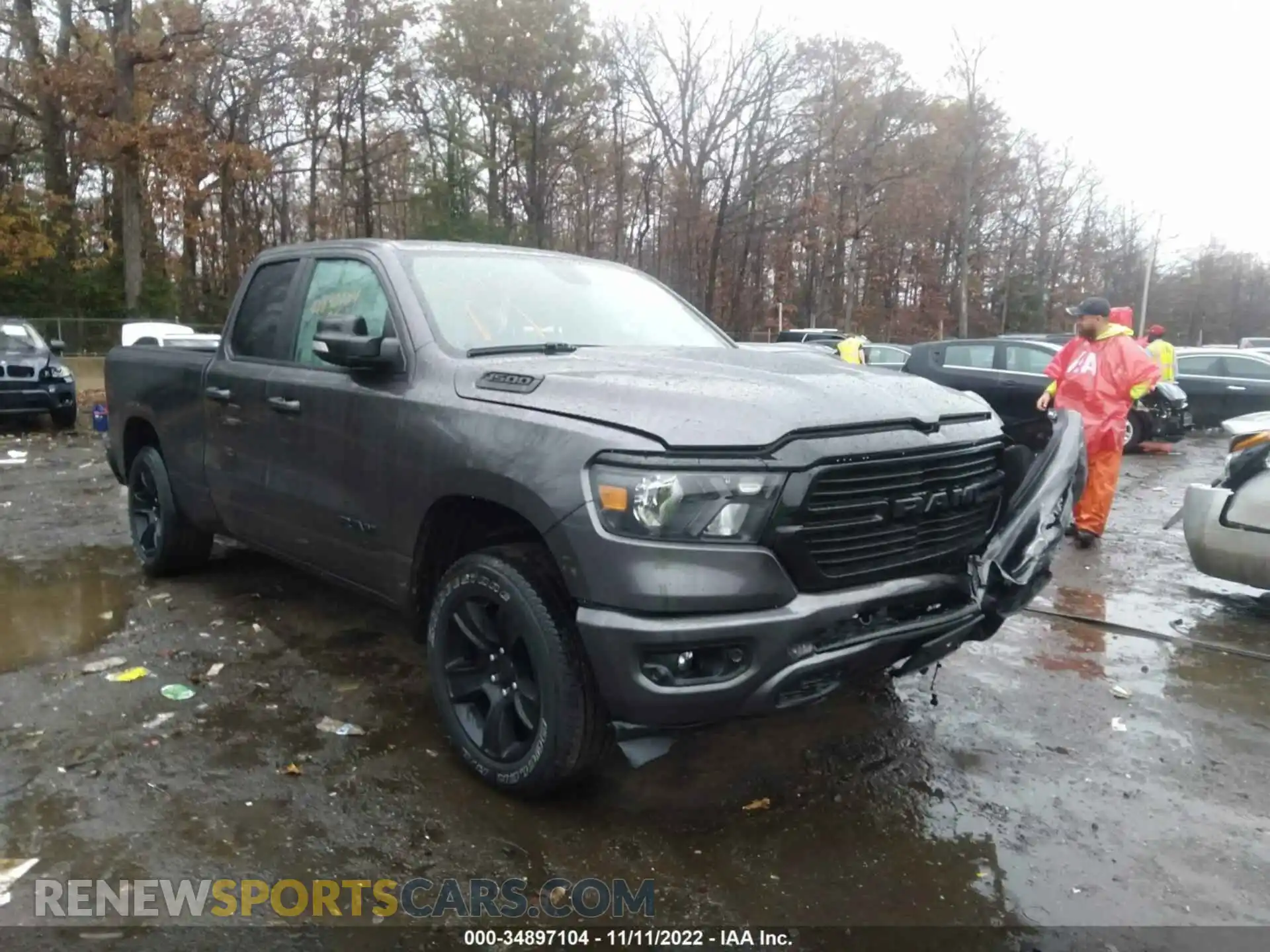 1 Photograph of a damaged car 1C6SRFBTXMN772661 RAM 1500 2021
