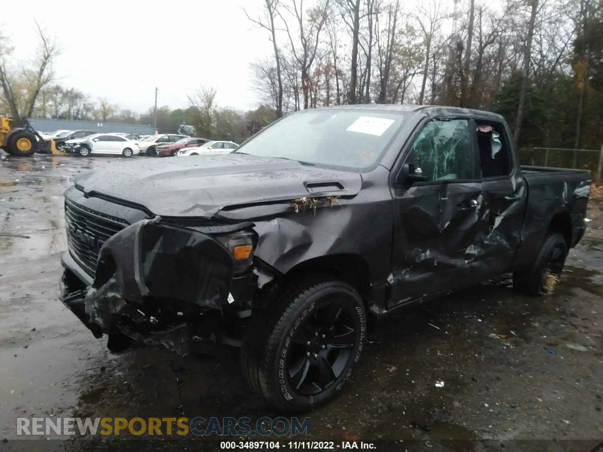 2 Photograph of a damaged car 1C6SRFBTXMN772661 RAM 1500 2021
