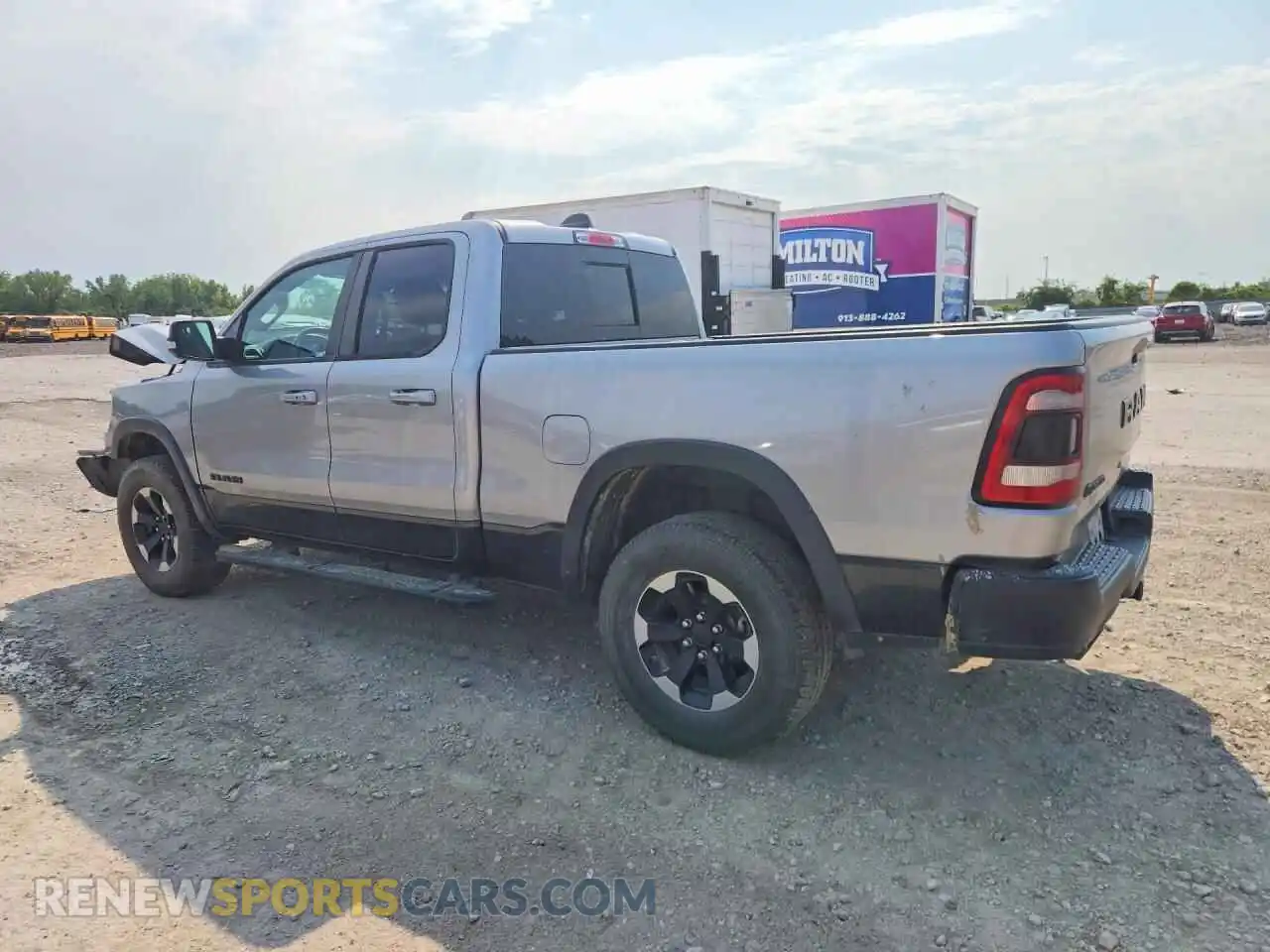 2 Photograph of a damaged car 1C6SRFET7MN541955 RAM 1500 2021