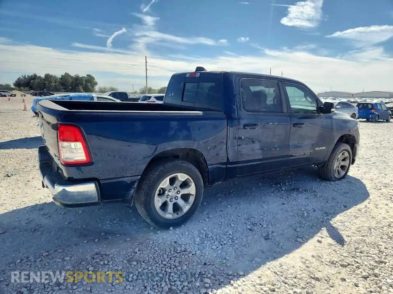 3 Photograph of a damaged car 1C6SRFFM7MN563459 RAM 1500 2021